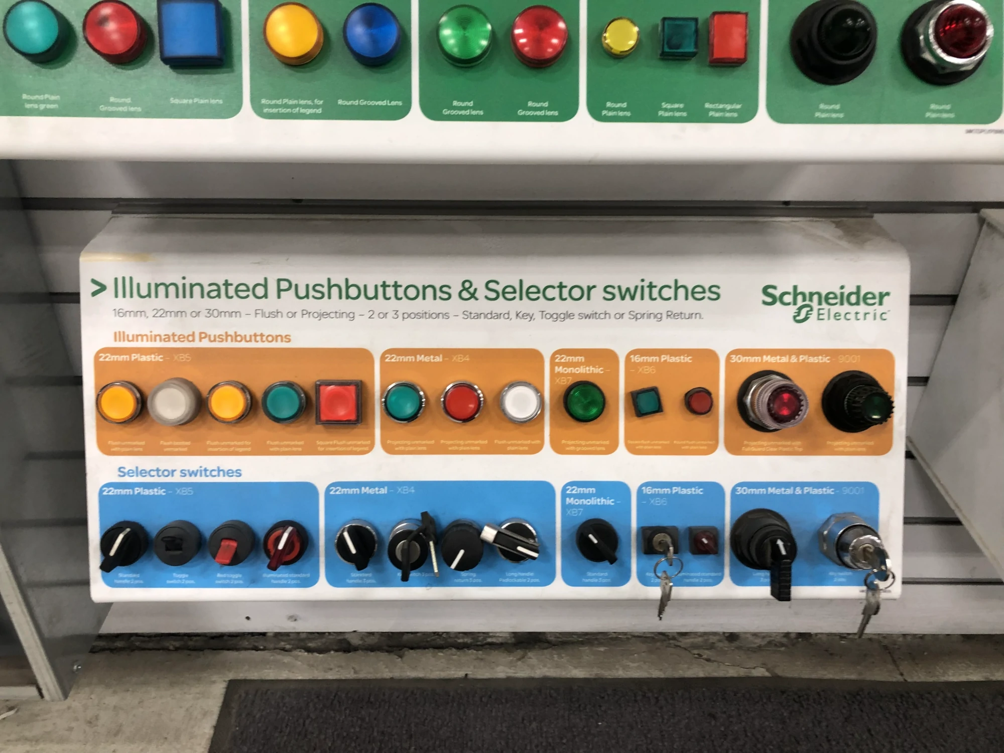 Schneider Electric Illuminated Pushbuttons and Selector Switches Metal Plastic Monolithic LiORA Electric Manitoba Electrical Contractor