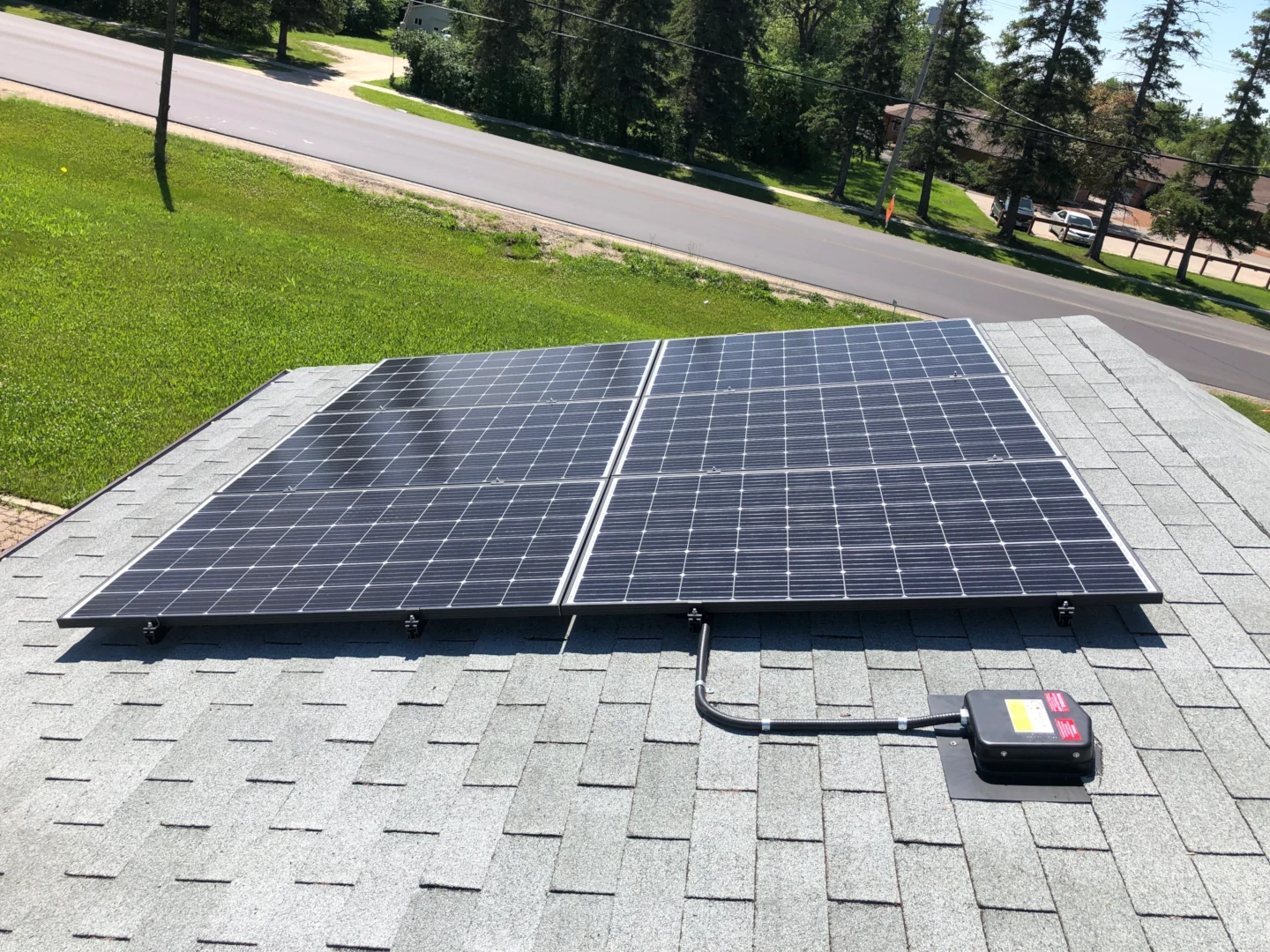 300 Watt Solar Panels Micro Inverter Roofmount SolaDeck PV Enclosure Residential LiORA Electric Manitoba Electrician